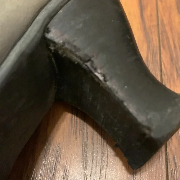 Mix Mooz heeled button boots with side zip, real leather - Picture 3 of 4